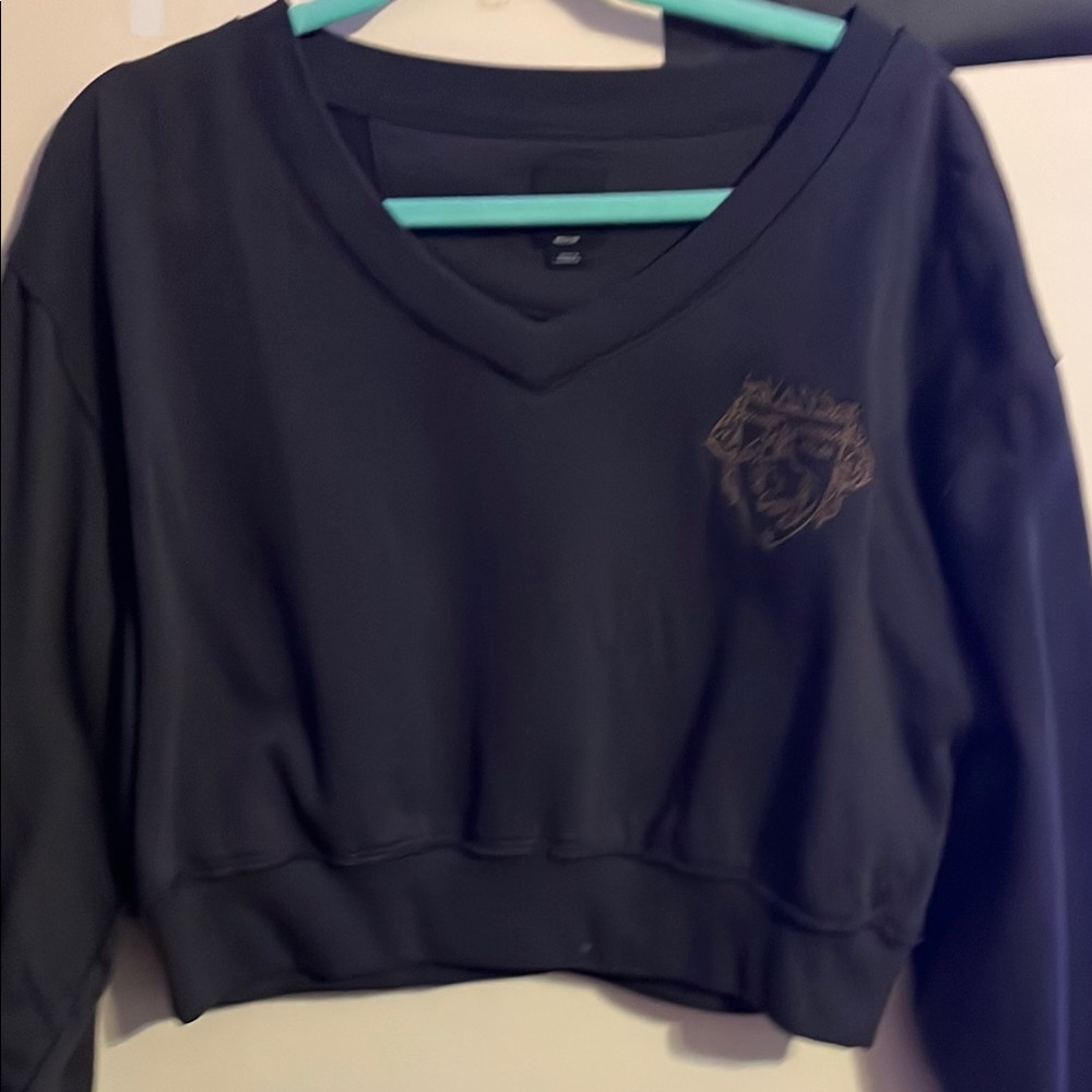 Vans navy cropped sweatshirt